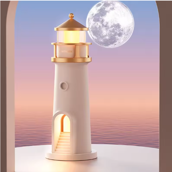 Moon Lamp Lighthouse – Bluetooth Night Light & Motion Sensor Gift