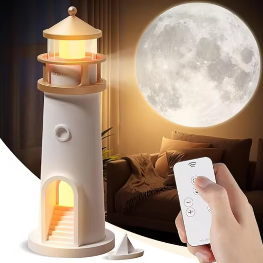 Moon Lamp Lighthouse – Bluetooth Night Light & Motion Sensor Gift