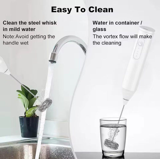 Mini USB Milk Frother | 3-Speed Rechargeable Coffee Mixer