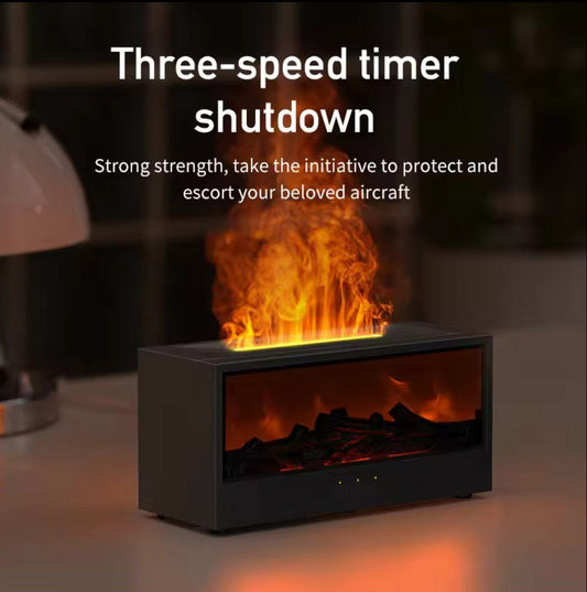 Fireplace Flame Aroma Diffuser | LED Humidifier with Remote Control