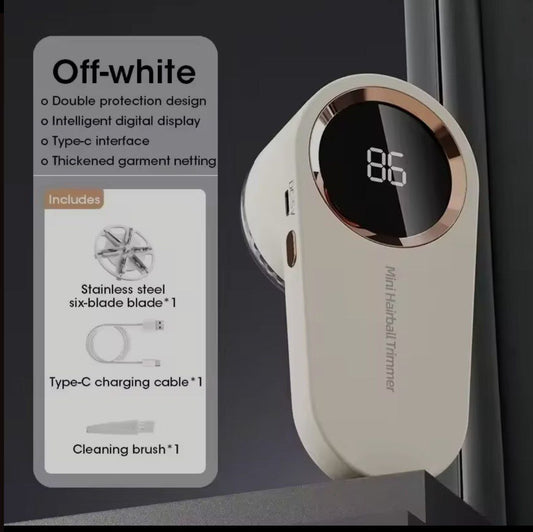 Portable Electric Lint Remover Rechargeable Fabric Shaver for Clothes, Sweaters & Furniture